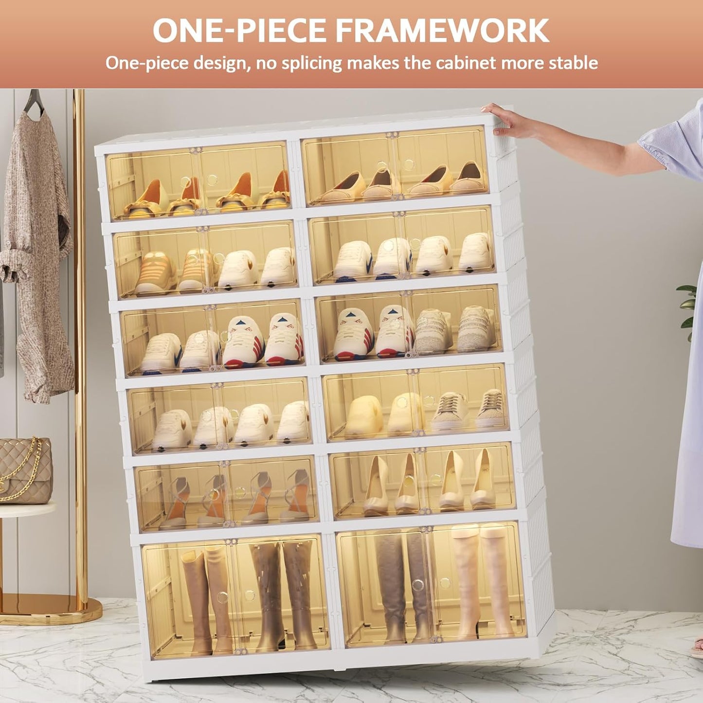 🔥Only $39.99 Last Day Promotion!-Foldable Shoe Rack for Entry-level Bedroom