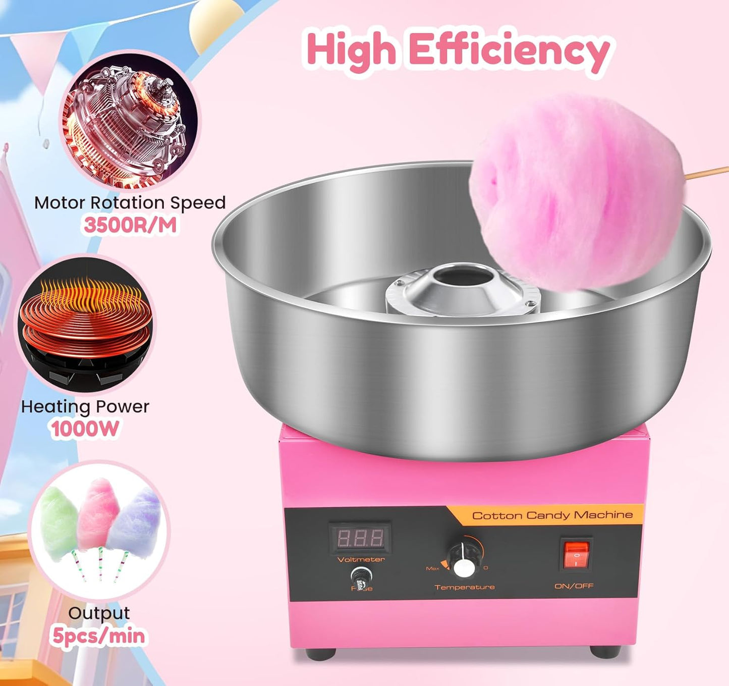 🔥Only $39.99 Last Day Promotion!-Cotton Candy Machine