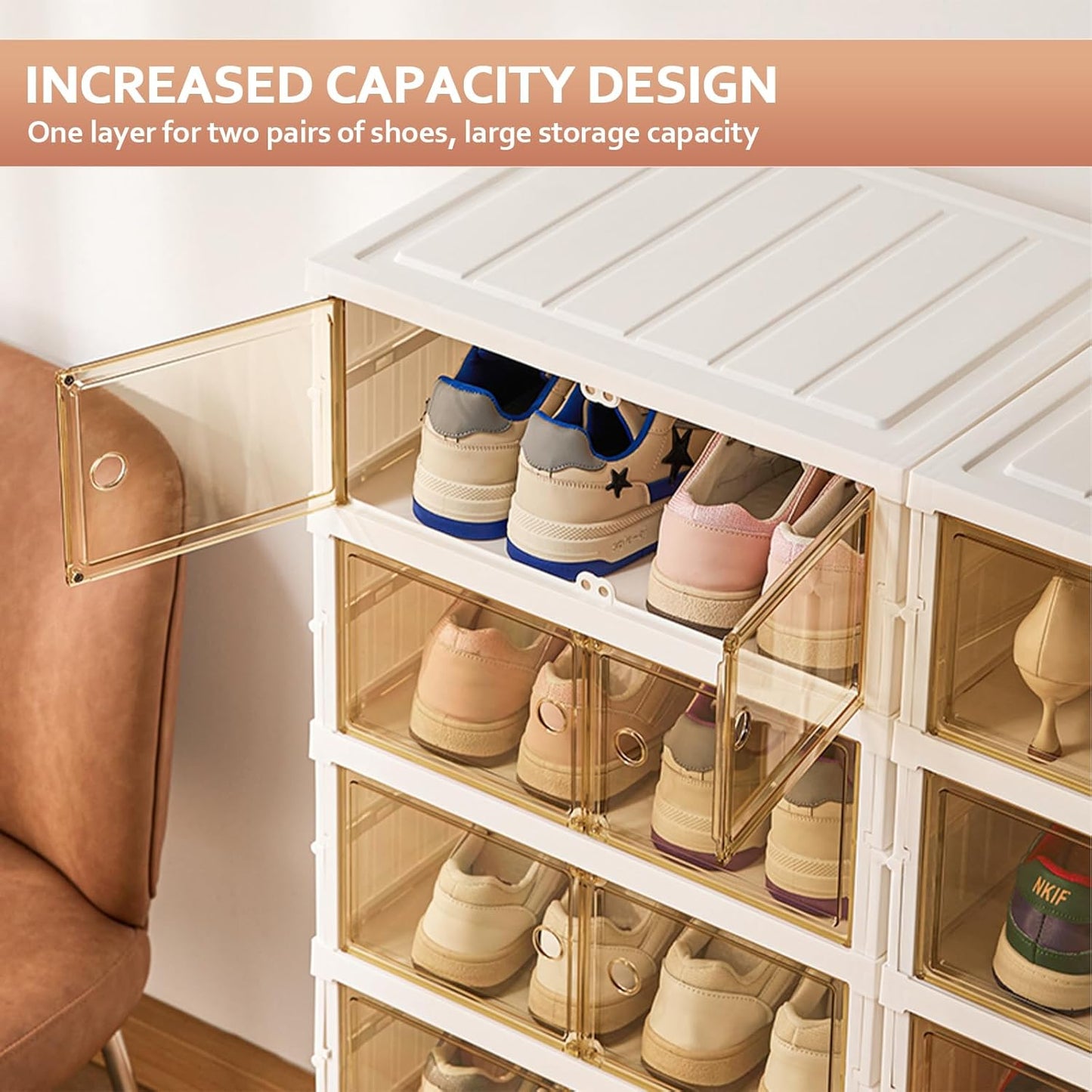 🔥Only $39.99 Last Day Promotion!-Foldable Shoe Rack for Entry-level Bedroom