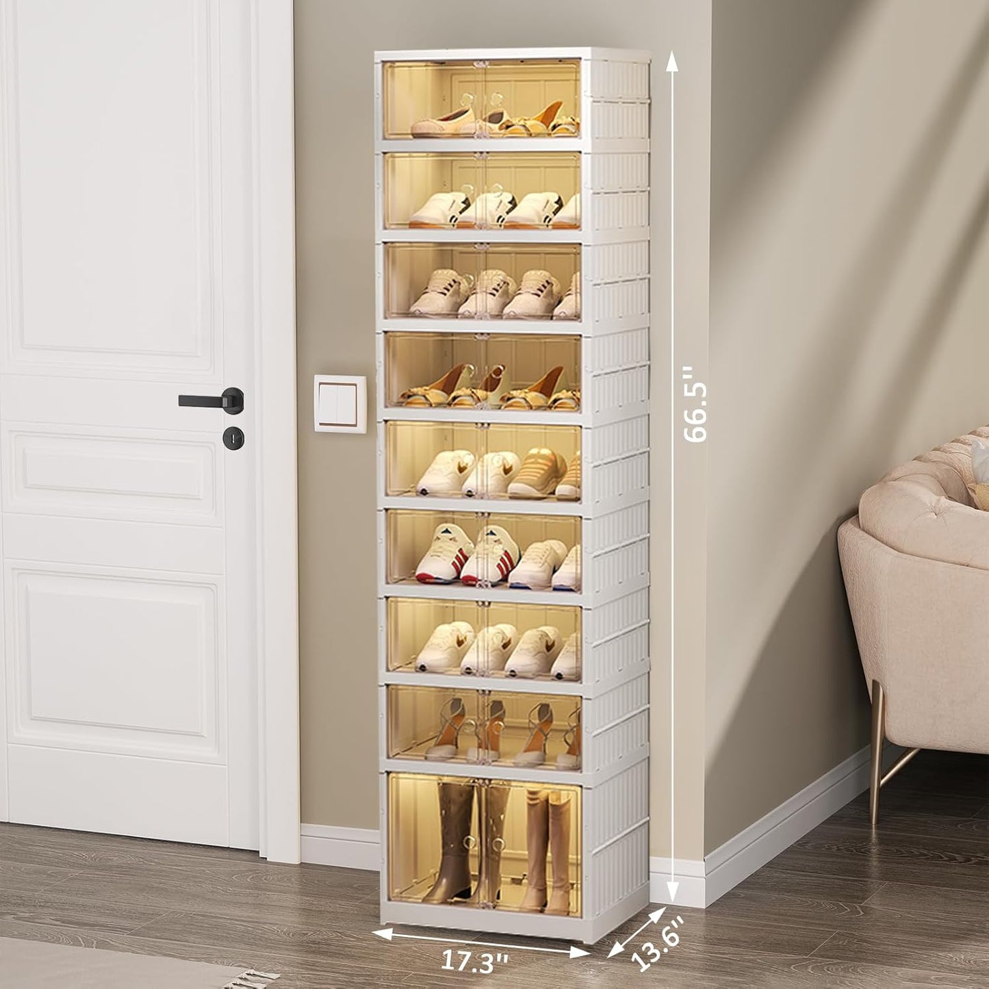 🔥Only $39.99 Last Day Promotion!-Foldable Shoe Rack for Entry-level Bedroom