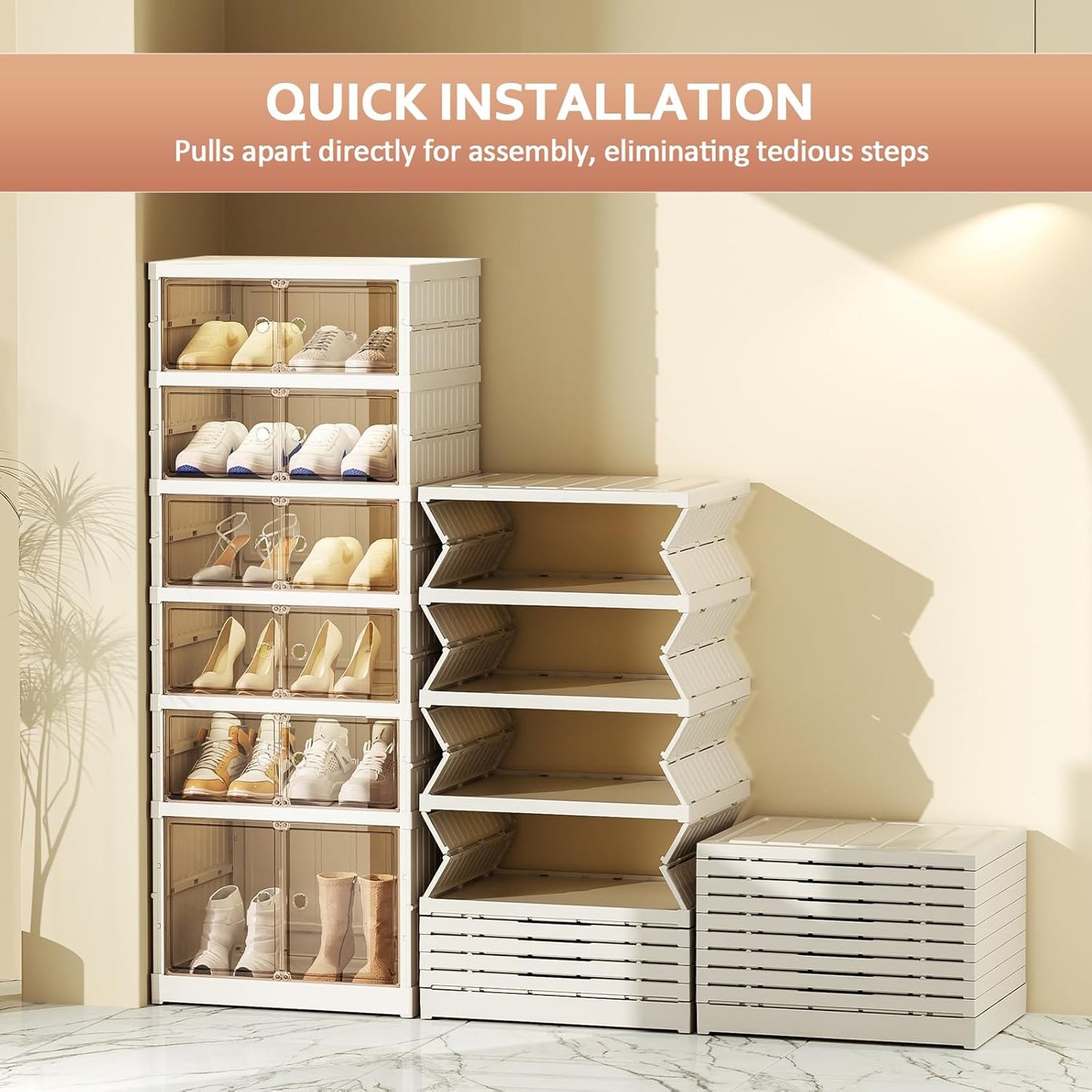 🔥Only $39.99 Last Day Promotion!-Foldable Shoe Rack for Entry-level Bedroom