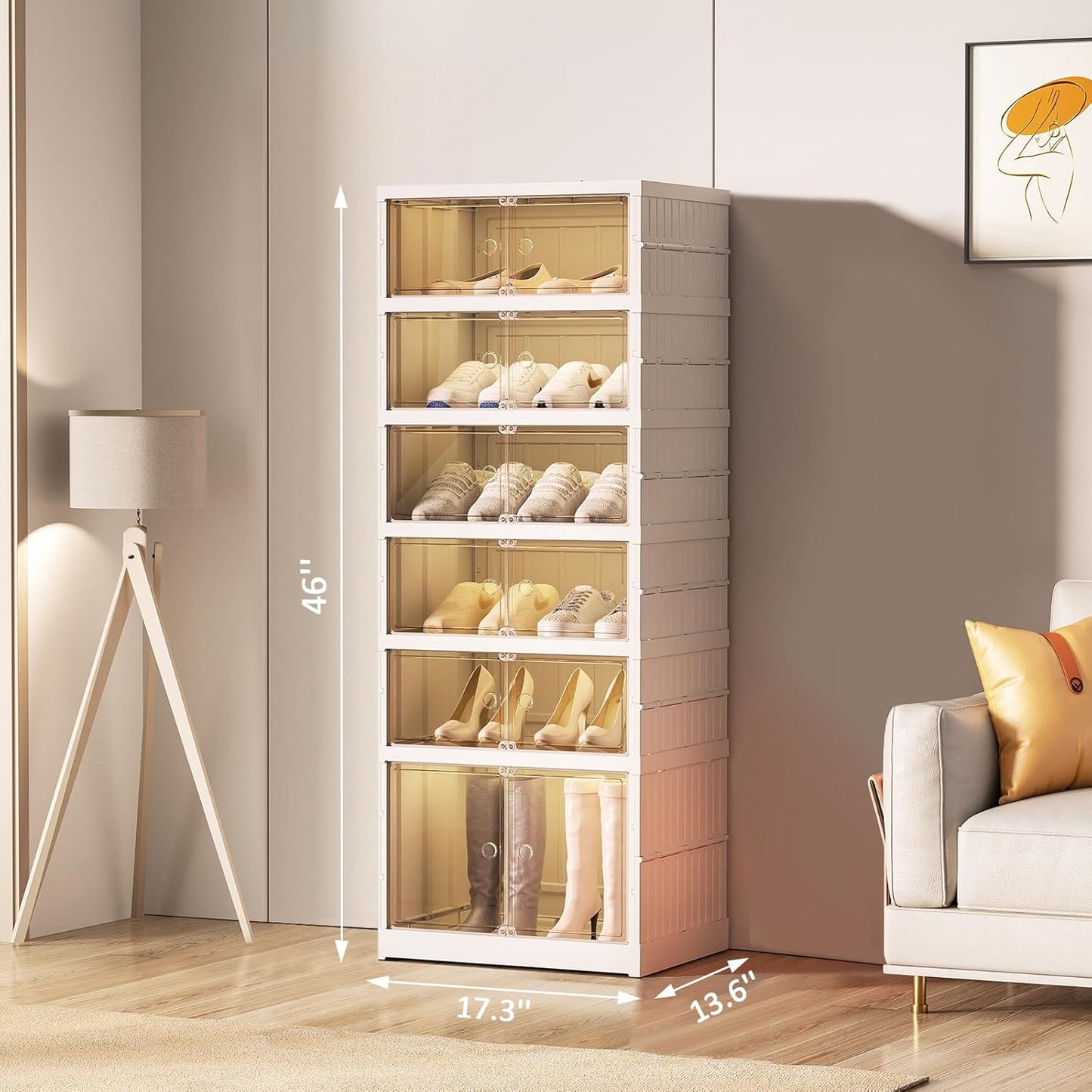 🔥Only $39.99 Last Day Promotion!-Foldable Shoe Rack for Entry-level Bedroom