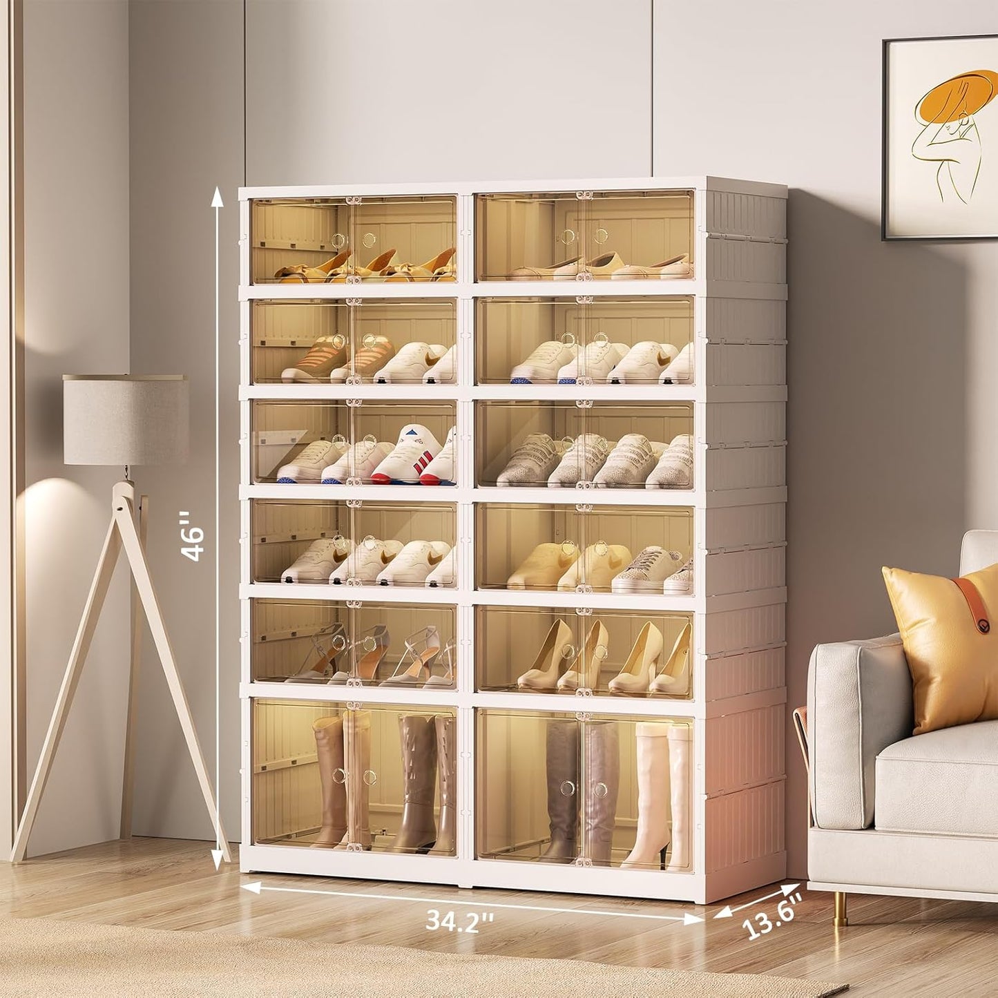 🔥Only $39.99 Last Day Promotion!-Foldable Shoe Rack for Entry-level Bedroom