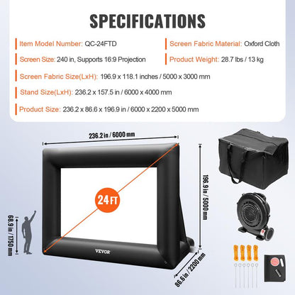 🔥Only $39.99 Last Day Promotion!-Inflatable Movie Screen