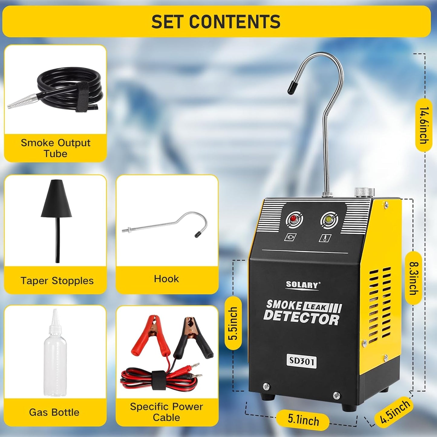 🔥Flash Sale-Solary Automotive Smoke Machine Leak Detector