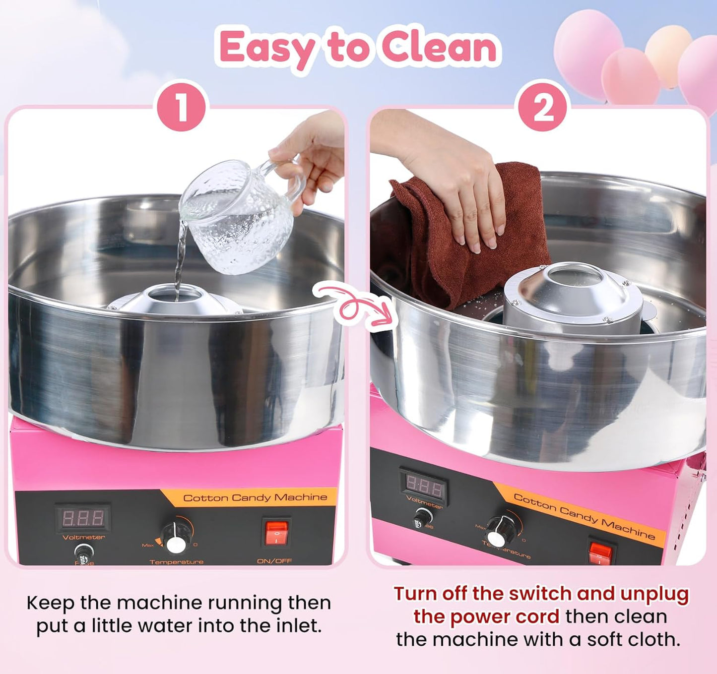 🔥Only $39.99 Last Day Promotion!-Cotton Candy Machine