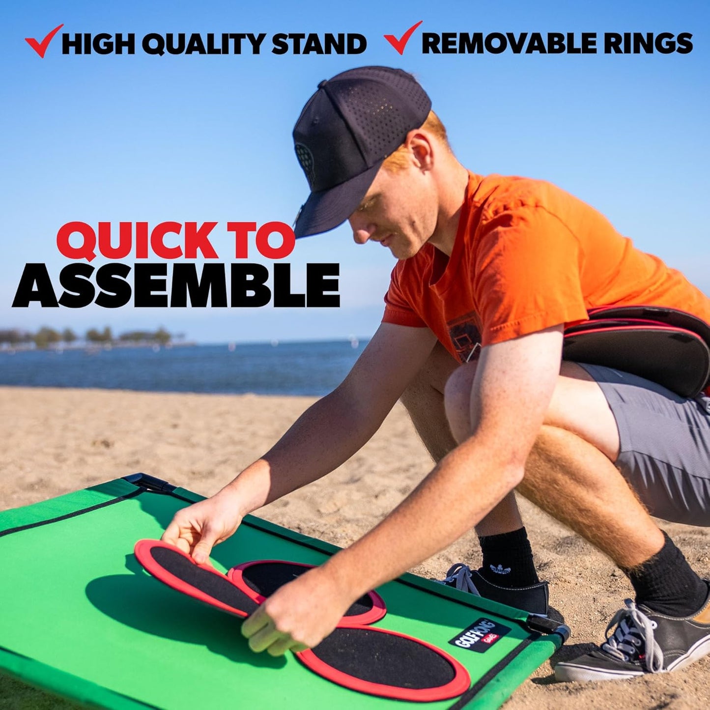 🔥Only $39.99 Last Day Promotion!-Backyard Golf Game with 16 Chipping Velcro Balls & Mat