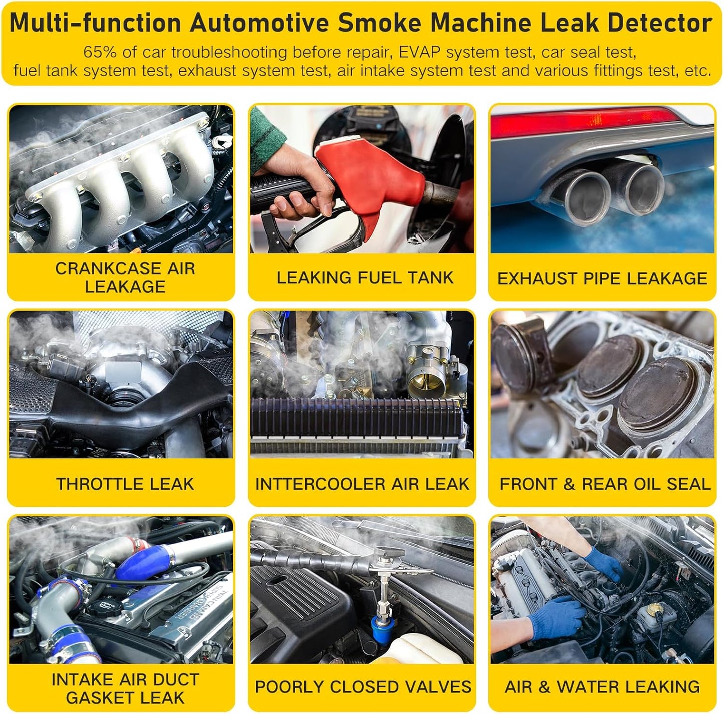 🔥Flash Sale-Solary Automotive Smoke Machine Leak Detector