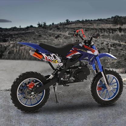 🔥Only $42.99 Last Day Promotion!-Explorinox 49cc 2-Stroke Kids Dirt Bike, Gas Power Motocross